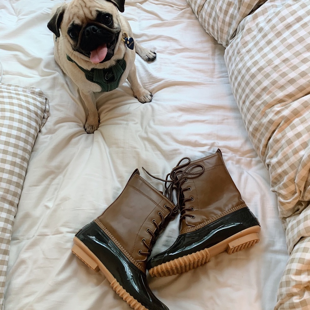 Leather Duck Boots